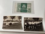 Foto’s van jeugdherberg bezoekers plus bon, Ophalen of Verzenden, 1940 tot 1960, Gebruikt, Overige onderwerpen