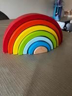 Houten Regenboog Stapeltoren, Kinderen en Baby's, Speelgoed | Houten speelgoed, Ophalen of Verzenden, Gebruikt, Overige typen