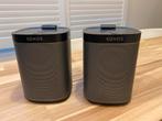 Zgan zwarte sonos play 1 speakerset + muurbeugel, Onbekend, Ophalen of Verzenden, Zo goed als nieuw, Sonos