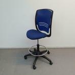 Eurosit bureaustoel Bobseat werkstoel hoge stoel blauw stof, Huis en Inrichting, Bureaus, Met wielen, Gebruikt, Ophalen of Verzenden