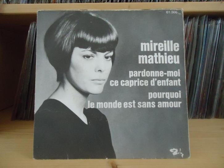 7" Single Mireille Mathieu - Pardonne-Moi Ce Caprice D'enfan, Cd's en Dvd's, Vinyl Singles, Gebruikt, Single, Pop, 7 inch, Ophalen of Verzenden