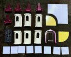 Lot LEGO Belville prinsessen torens daken en bodemplaten, Verzenden, Gebruikt, Losse stenen, Lego