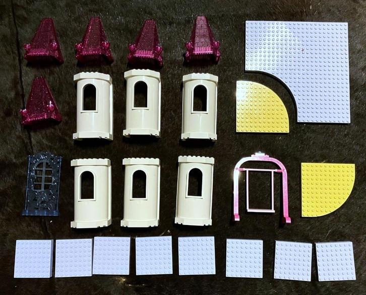 Lot LEGO Belville prinsessen torens daken en bodemplaten, Kinderen en Baby's, Speelgoed | Duplo en Lego, Gebruikt, Lego, Losse stenen