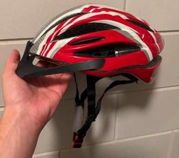 fietshelm rood/wit beschikbaar voor biedingen