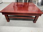 Lage chinese salontafel 80 x 80 cm inklapbaar, Huis en Inrichting, Tafels | Salontafels, Ophalen, Gebruikt, 50 tot 100 cm, Vierkant
