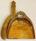 Art-Deco tafelschuier met koper beslagen stoffer, Antiek en Kunst, Curiosa en Brocante, Ophalen of Verzenden