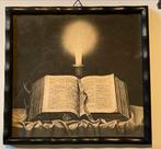 Antiek Religieus Prent met Gedicht - 1935, Ophalen of Verzenden