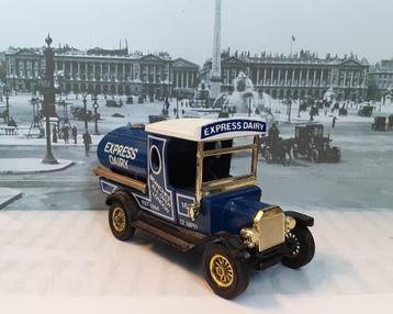 1:35 Ford Model T "Express Dairy" Milk Transporter; Matchbox beschikbaar voor biedingen
