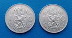 2 x 1gulden 1969 - haan & vis, Postzegels en Munten, Munten | Nederland, Verzenden, Koningin Juliana, 1 gulden, Setje