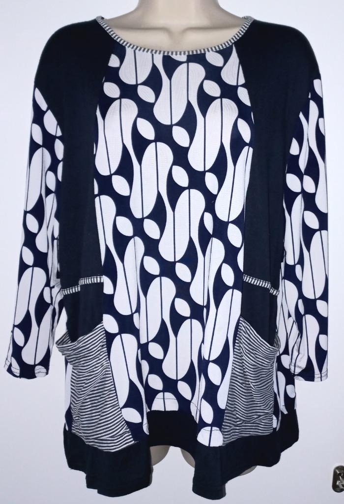 Vetistyle tuniek maat 44/46, Kleding | Dames, Grote Maten, Zo goed als nieuw, Blouse of Tuniek, Blauw, Ophalen of Verzenden