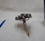 Zilveren antieke Zeeuwse knop ring maat 16 nr.1088, Verzenden, Zilver, Ring