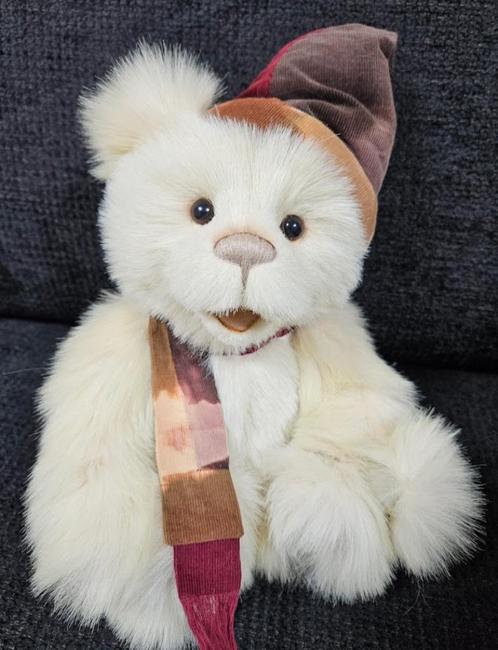 Charlie bears beer teddybeer anniversary Elf pluche hatty, Verzamelen, Beren en Cherished Teddies, Zo goed als nieuw, Stoffen beer