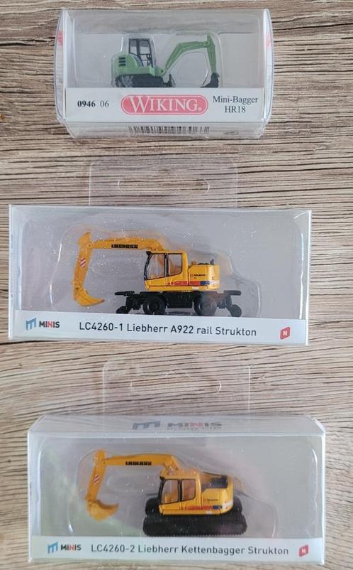 N-spoor 3 graafmachine nieuw in verpakking, Hobby en Vrije tijd, Modeltreinen | N-Spoor, Nieuw, Overige typen, Gelijkstroom of Wisselstroom