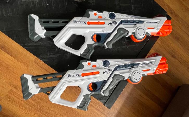 2x Complete Nerf Laser Ops Pro Deltaburst set, Kinderen en Baby's, Speelgoed | Buiten | Actiespeelgoed, Zo goed als nieuw, Ophalen of Verzenden