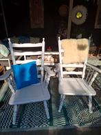 2 vintage brocante stoelen hout, Huis en Inrichting, Stoelen, Ophalen, Gebruikt, Hout