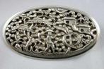 Hanh - Schitterende antieke Vietnamese broche landschap, Ophalen, Zilver, Broche