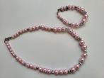 Sieraden setje, Ophalen of Verzenden, Gebruikt, Roze, Overige materialen