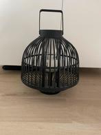Zwarte houten kandelaar/windlicht van loods 5, Ophalen, Zwart, Zo goed als nieuw, Metaal