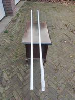 Gordijnrails 2 meter - 2 stuks, Gebruikt, Wit, Ophalen of Verzenden, 200 cm of meer
