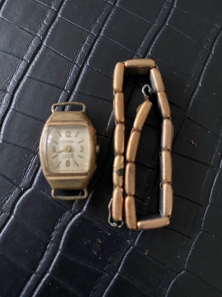 Cresta dames horloge jaren 50/60, Sieraden, Tassen en Uiterlijk, Horloges | Dames, Gebruikt, Polshorloge, Overige merken, Staal