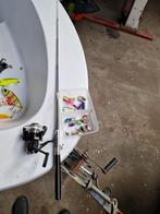Spinhengel Baitcaster Mini Hengel + Kunstaas, Ophalen of Verzenden, Gebruikt, Werphengel