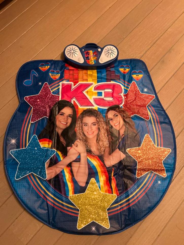 K3 Dansmat met Muziek, Kinderen en Baby's, Speelgoed | Educatief en Creatief, Zo goed als nieuw, Elektronica, Met licht, Met geluid