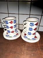 Boerenbont Kopjes en Schotels (6 stuks), Huis en Inrichting, Keuken | Servies, Ophalen of Verzenden, Zo goed als nieuw, Kop(pen) en/of Schotel(s)