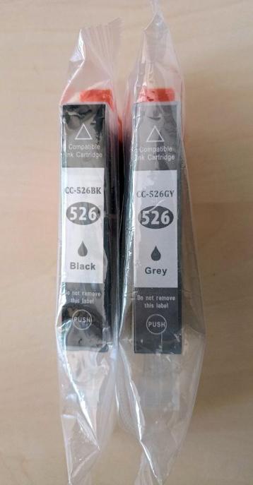 Inkt cartridges Canon CLI-526 of CC-526 Grey en Black beschikbaar voor biedingen