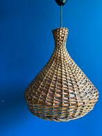 Mooie bohemian vintage rotan hanglamp. Jaren 60, sixties, Gebruikt, Ophalen of Verzenden