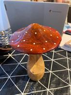 Paddestoel van hout en glas, Diversen, Kerst, Ophalen of Verzenden, Zo goed als nieuw