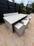Steigerhout tuinset, Tuin en Terras, Tuinsets en Loungesets, Ophalen, Gebruikt, Steigerhout, Bank