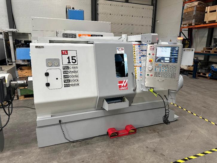 CNC-Draaibank HAAS TL-15HE (erg compleet uitgerust!), Doe-het-zelf en Verbouw, Draaibanken, Gebruikt, Metaaldraaibank, 500 tot 1000 mm