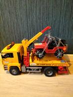 Bruder sleepwagen met jeep, Kinderen en Baby's, Speelgoed | Speelgoedvoertuigen, Ophalen