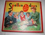 Oude vintage spellendoos met 6 spellen, Ophalen of Verzenden