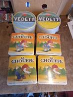 La Chouffe + Vedett bier kabouter viltjes nieuw in seal, Verzamelen, Biermerken, Ophalen of Verzenden, Nieuw, Viltje(s), Overige merken