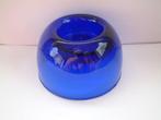 Gaaf kandelaar voor waxinelichtje of schaaltje blauw glas, Overige materialen, Blauw, Ophalen of Verzenden, Kandelaar