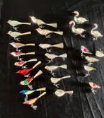 24 oude kerstballen: 21 vogels en 3 zwanen, Diversen, Kerst, Ophalen of Verzenden