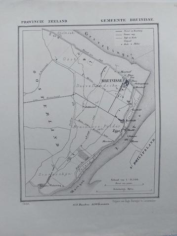 10 / Bruinisse Zijpe Kustlicht Zeeland Litho 1866 J. Kuyper beschikbaar voor biedingen