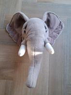 Groot olifantenhoofd voor kinderkamer, Ophalen of Verzenden, Zo goed als nieuw, Olifant