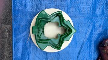 Tupperware bakvormpjes groen kerstmotieven beschikbaar voor biedingen