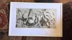 Arie Zuidersma (1925-2015) Groninger Ploeg - Ets in Lijst, Antiek en Kunst, Kunst | Schilderijen | Klassiek, Ophalen of Verzenden