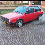 Volkswagen Polo 1.3 FOX Coupe 40KW U9 1990 Rood, Auto's, Volkswagen, Voorwielaandrijving, Stof, 54 pk, Zwart
