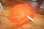 cheerleader pompon 1x, Ophalen of Verzenden, Gebruikt, Feestartikel, Oranje of Koningsdag