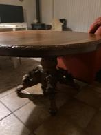 Poematafel eiken 130 cm x  115 cm ovaal, Antiek en Kunst, Antiek | Meubels | Tafels, Ophalen of Verzenden