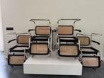 8 Eetkamerstoelen armleuningen Loods 5 Thonet S64 lookalikes, Ophalen, Zo goed als nieuw, Zwart, Vijf, Zes of meer stoelen