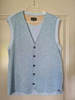 cavallaro heren gilet vest spencer blauw creme beige, Ophalen of Verzenden, Zo goed als nieuw, Blauw, Zonder mouw