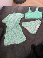 Leuke Groene Bikini met Bloemmotief set, Kinderen en Baby's, Kinderkleding | Maat 158, Ophalen of Verzenden, Zo goed als nieuw