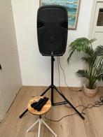 Complete Geluidsset – Vonyx Speaker, Standaard en Microfoons, Ophalen, Zo goed als nieuw, Minder dan 500 watt, P.A.