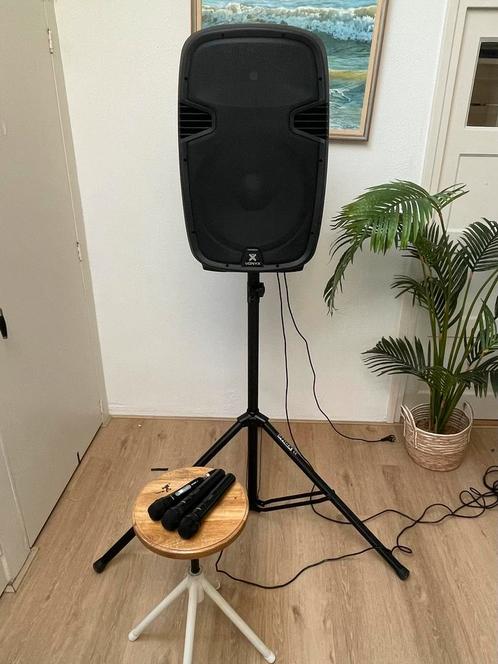 Complete Geluidsset – Vonyx Speaker, Standaard en Microfoons, Muziek en Instrumenten, Versterkers | Keyboard, Monitor en PA, Zo goed als nieuw