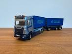 WSI Scania S Normal 6x2 containercombi 3-as GS Hoffland 1:50, Ophalen of Verzenden, Nieuw, Bus of Vrachtwagen, Wsi
